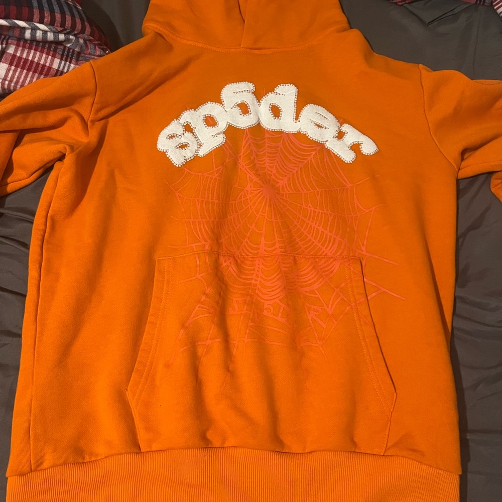 Orange Sp5der Hoodie